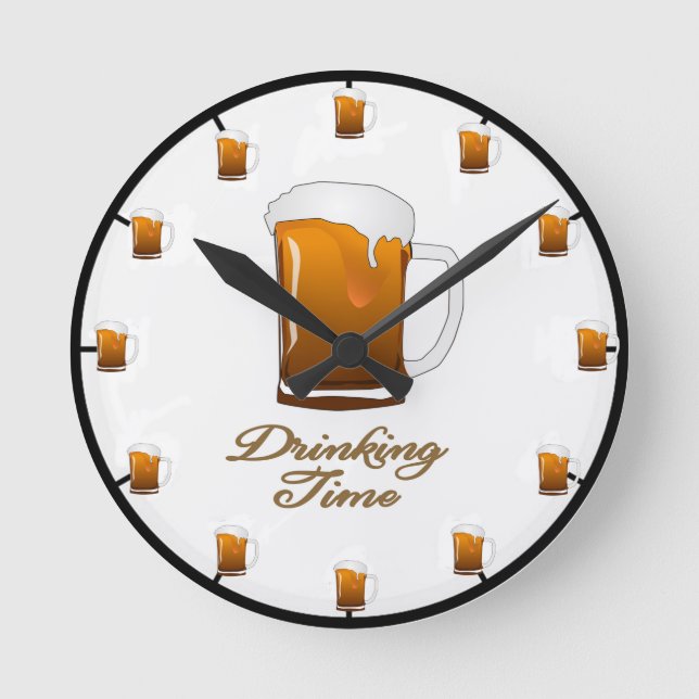 The 'Drinking Time' Beer Clock (Front)
