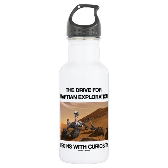 The Drive For Martian Exploration Begins Curiosity Stainless Steel Water Bottle