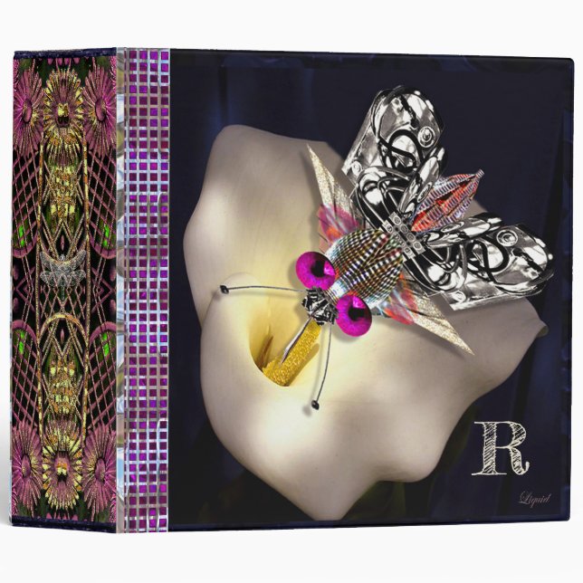 The Drone Cybernetic Insect Monogram 3 Ring Binder (Front/Spine)