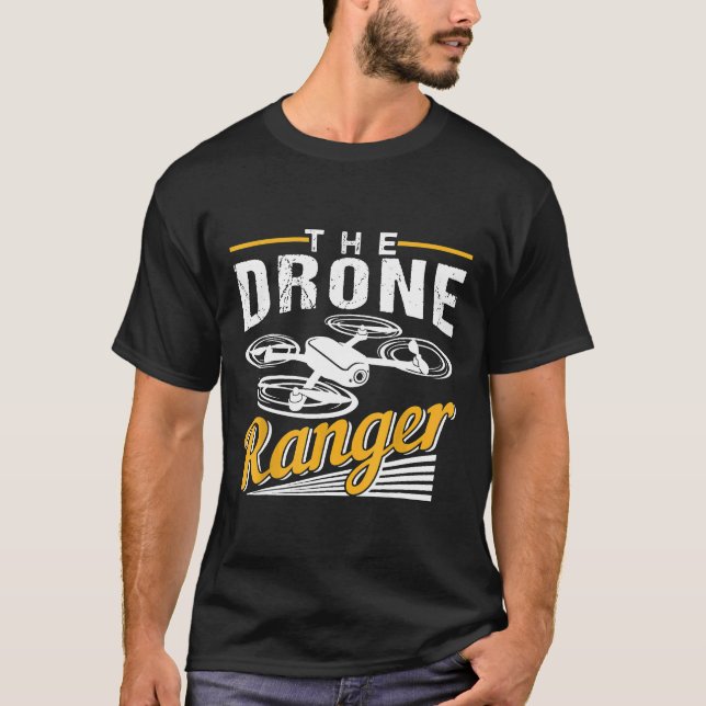 The Drone Ranger Awesome Pilot   T-Shirt (Front)
