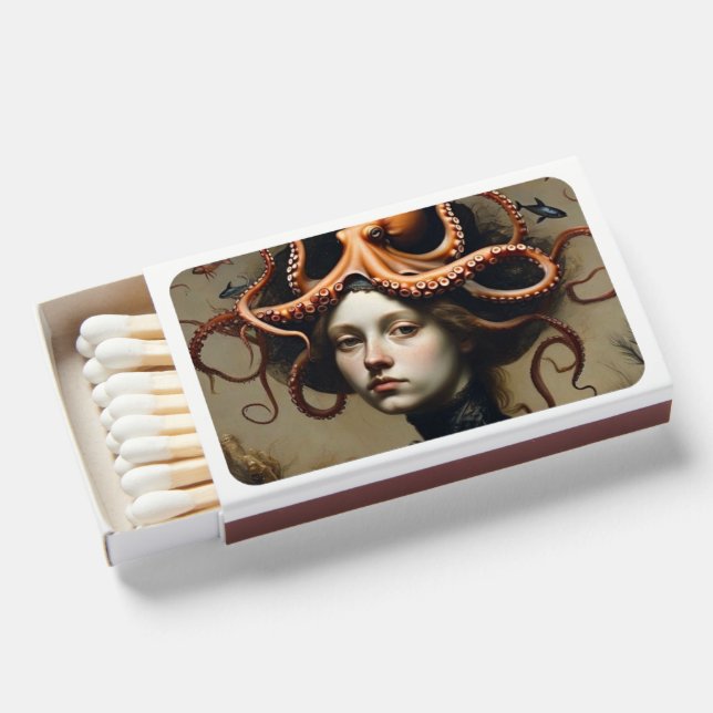The Drowned Garden - Octopus Queen Matchboxes (Front Open)