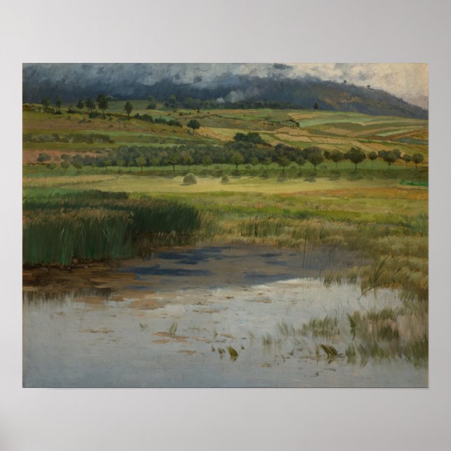 The Drowned Pond, 1887 (oil on canvas) Poster (Front)