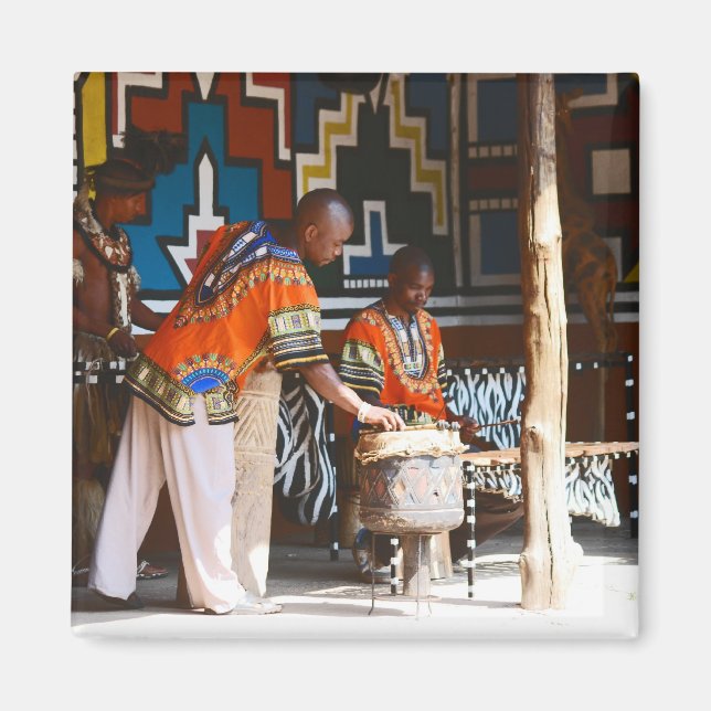 The Drum Beats Of Africa Magnet (Front)
