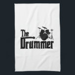 The Drummer Hand Towel<br><div class="desc">The Drummer design.</div>