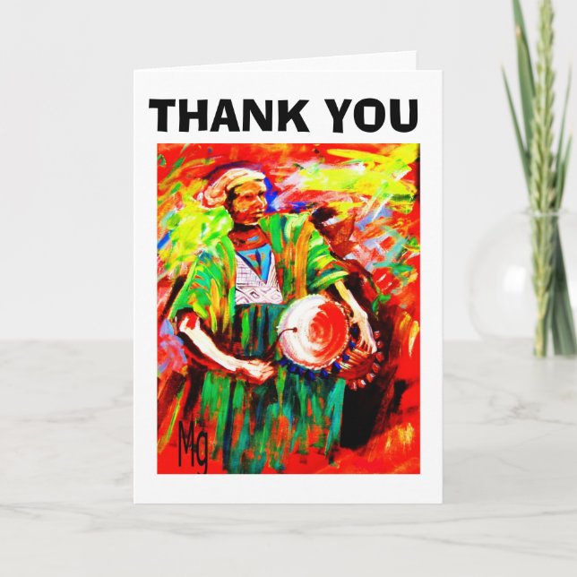 THE DRUMMER MAN 2, THANK YOU - Customized Card (Front)