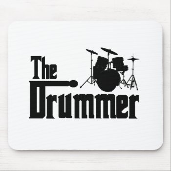 The Drummer Mouse Pad by oldrockerdude at Zazzle