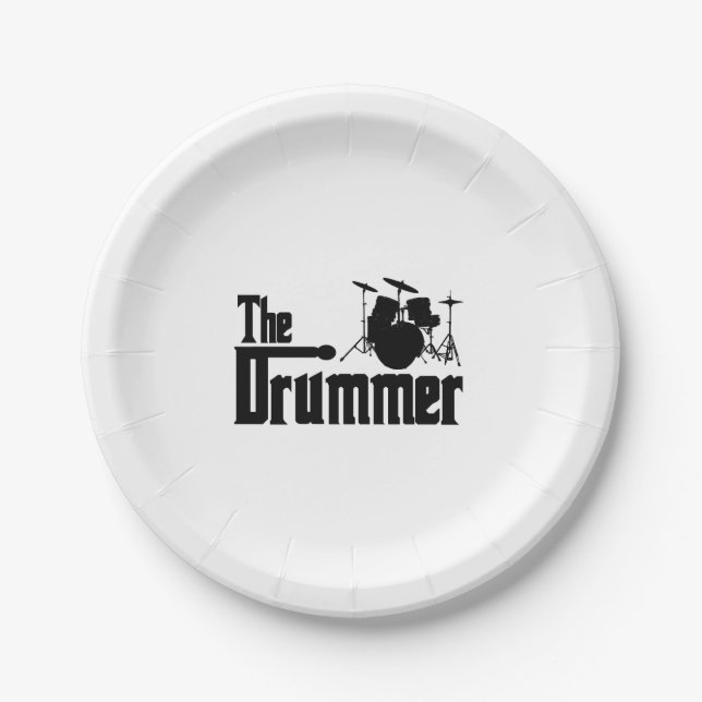The Drummer Paper Plates (Front)