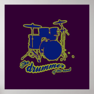 the drummer wall poster