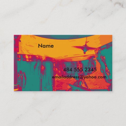 The Drummer's Card Business Cards