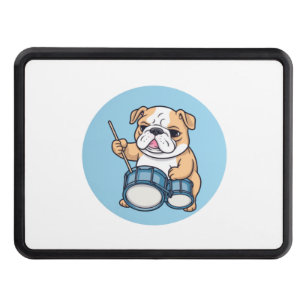 The Drumming Bulldog Beats and Bulldog Grooves Hitch Cover