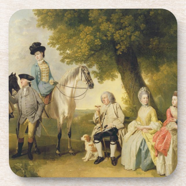 The Drummond Family, c.1769 (oil on canvas) Beverage Coaster (Front)