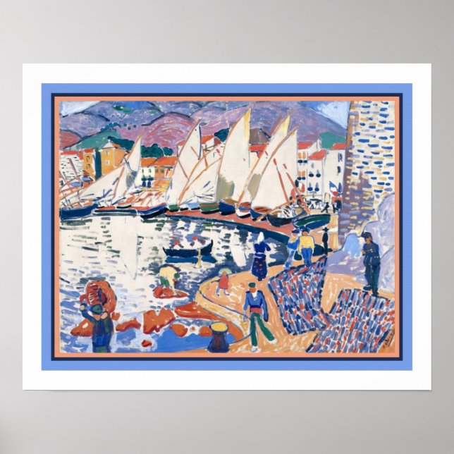 "The Drying Sails" by Andre Derain ca. 1905 Poster (Front)
