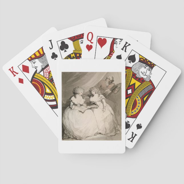 The Duchess of Devonshire and her Sister, the Coun Poker Cards (Back)