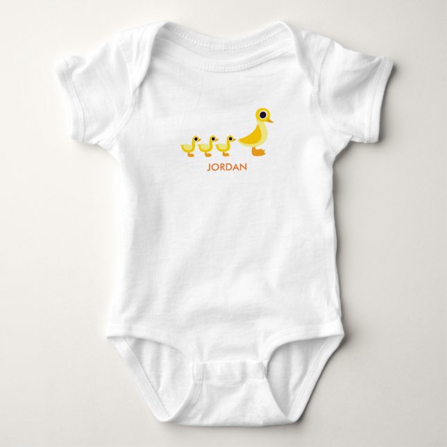 The Duck Family Baby Bodysuit (Front)