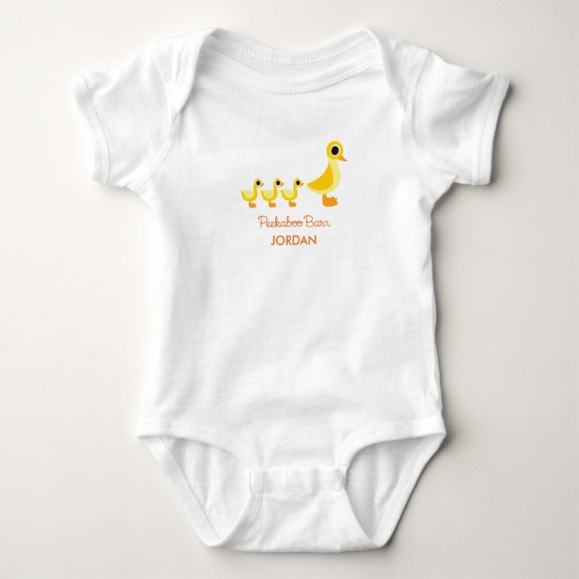 The Duck Family Baby Bodysuit (Front)