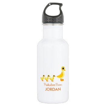 The Duck Family Water Bottle by peekaboobarn at Zazzle