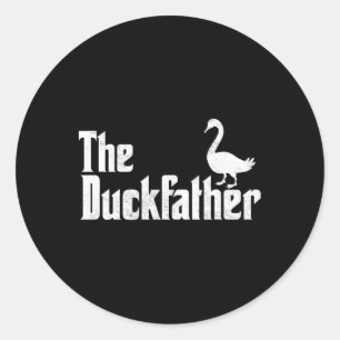 The Duck Father Duck Lover Quack Dad Fathers Day G Classic Round Sticker
