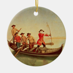 The Duck Hunt Ceramic Ornament