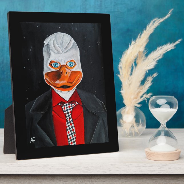 The Duck Painting by Alfred Fox Plaque (Side)