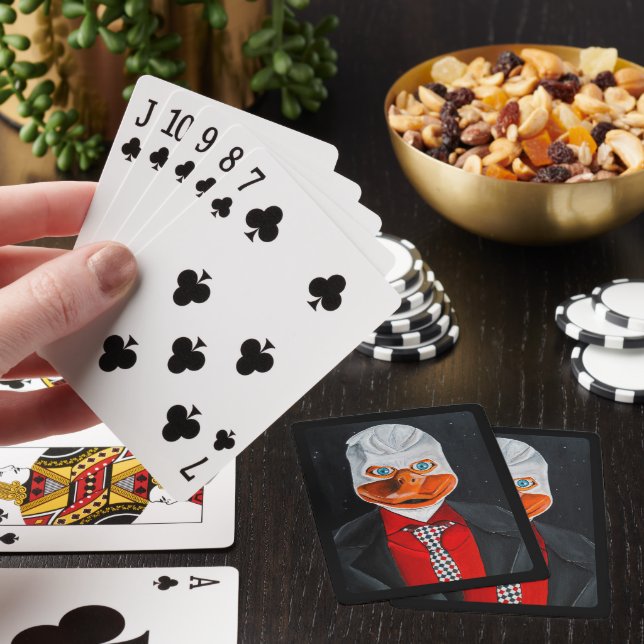 The Duck Painting by Alfred Fox Poker Cards (In Situ)