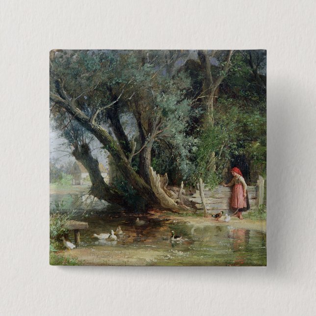 The Duck Pond Pinback Button (Front)