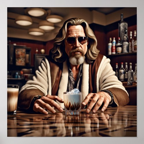 The Dude Abides Poster