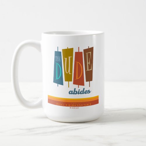 The Dude Abides Retro Style Sign Graphic Coffee Mug