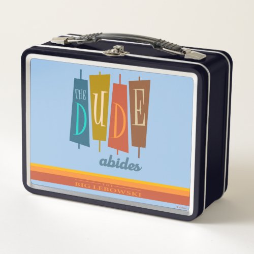 The Dude Abides Retro Style Sign Graphic Metal Lunch Box