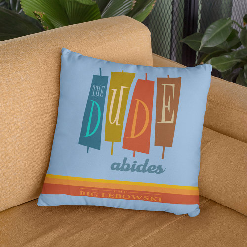 "The Dude Abides" Retro Style Sign Graphic