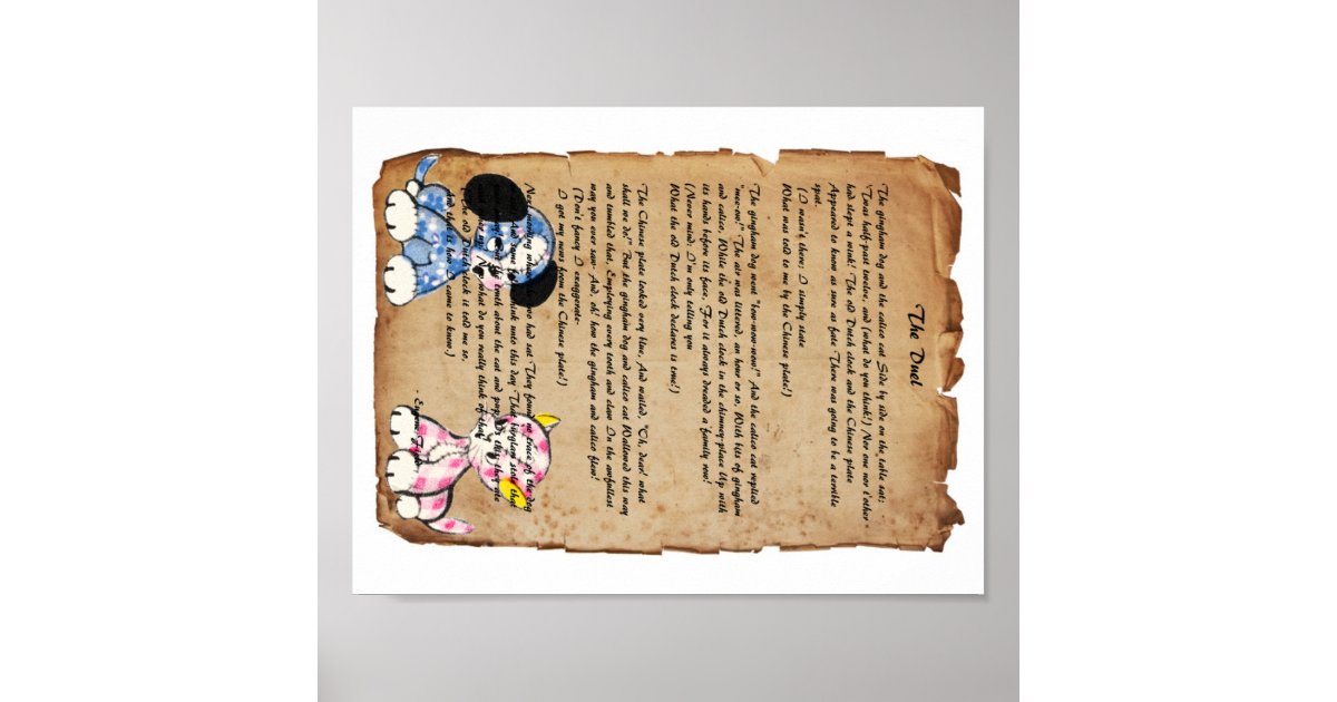 The Duel by Eugene Field Poster Zazzle