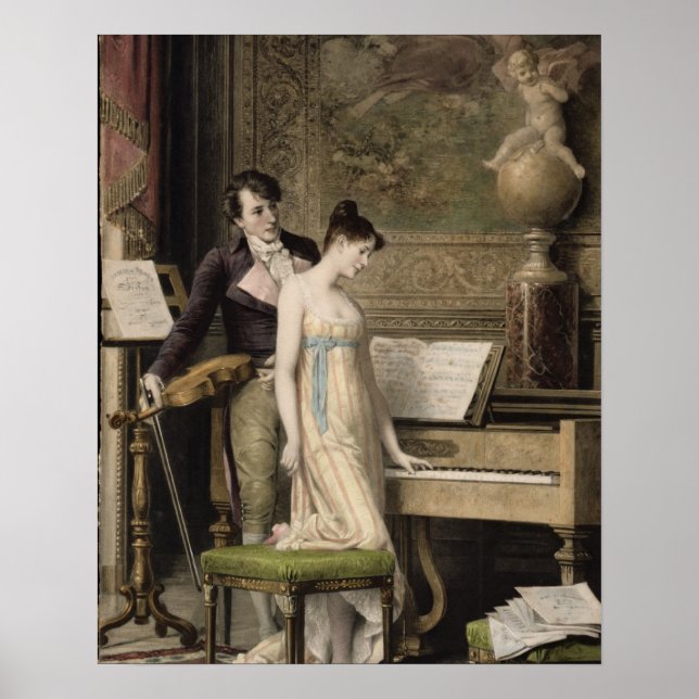 The Duet (mezzotint) Poster (Front)