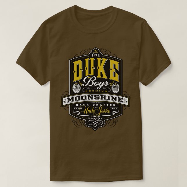 The Duke Boys Moonshine T-Shirt (Design Front)