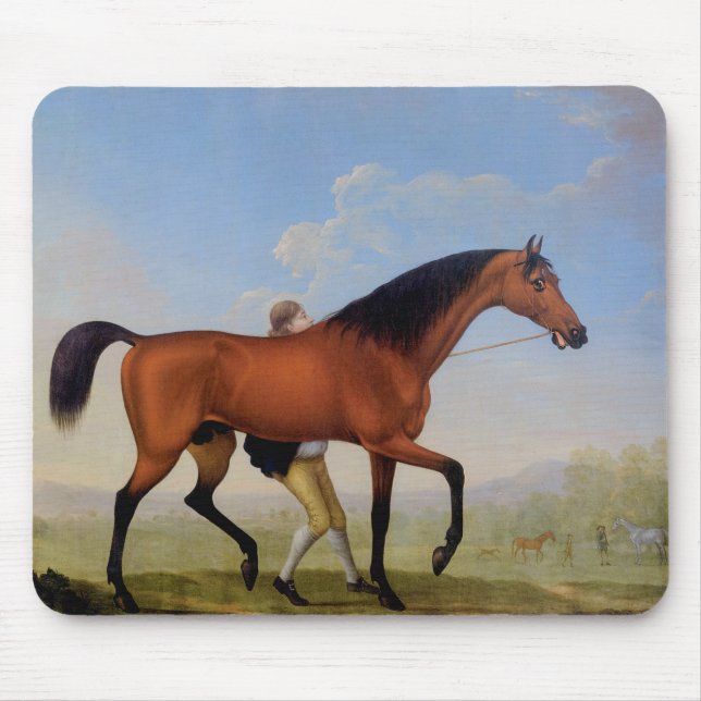 The Duke of Ancaster’s Bay Stallion Mouse Pad (Front)