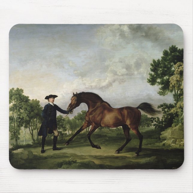 The Duke of Ancaster's bay stallion "Blank" Mouse Pad (Front)