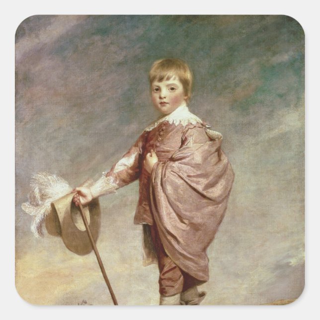 The Duke of Gloucester as a boy Square Sticker (Front)