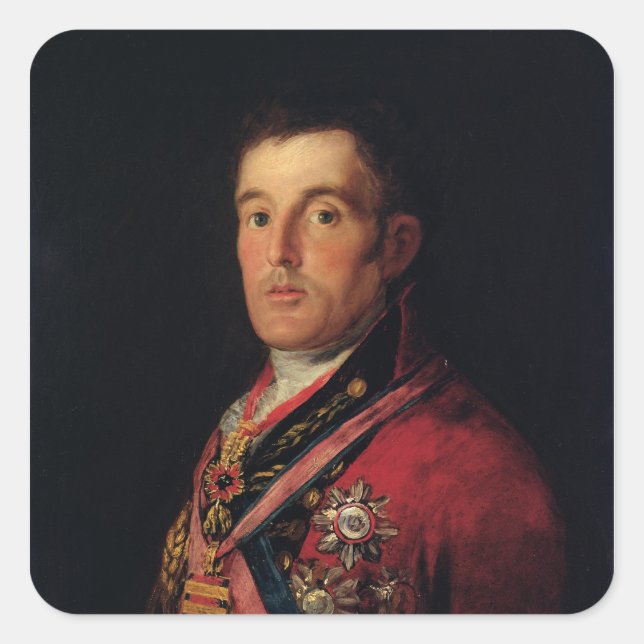 The Duke of Wellington  1812-14 Square Sticker (Front)