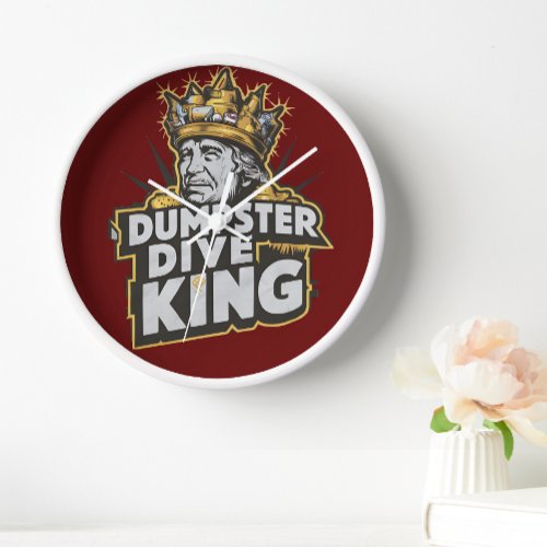 The Dumpster Dive Kings Crest Clock