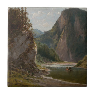 The Dunajec River in the Pieniny Mountains Ceramic Tile