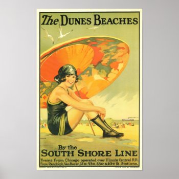 The Dunes Beaches Poster by Art1900 at Zazzle