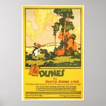 The Dunes- Visit Nature's Wonderland Poster by Art1900 at Zazzle