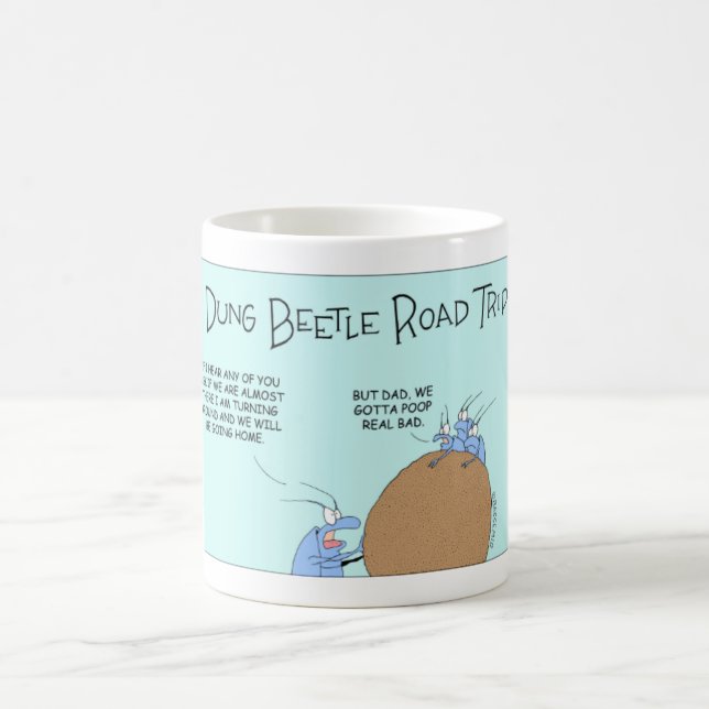 The Dung Beetle Road Trip Coffee Mug (Center)