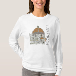 The Duomo Cathedral Florence Italy Pen and Ink T-Shirt