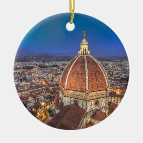The Duomo in Florence Italy Ceramic Ornament
