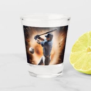 "The Dust-Cloud Showdown: A Pitcher's Fury" Shot Glass