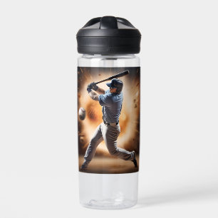 "The Dust-Cloud Showdown: A Pitcher's Fury" Water Bottle