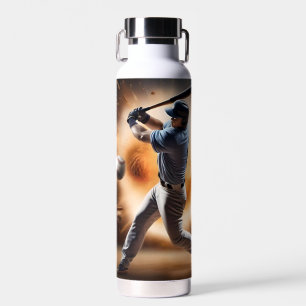 "The Dust-Cloud Showdown: A Pitcher's Fury" Water Bottle