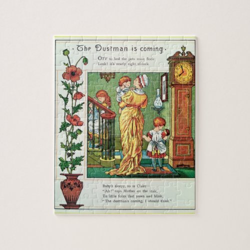 The Dustman is Coming nursery rhyme illustration Jigsaw Puzzle