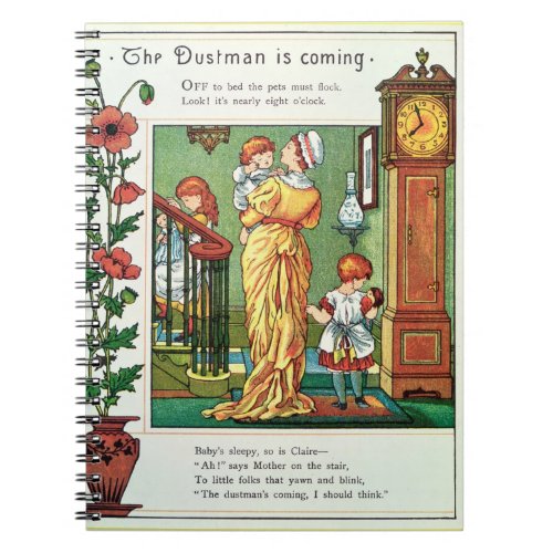 The Dustman is Coming nursery rhyme illustration Notebook