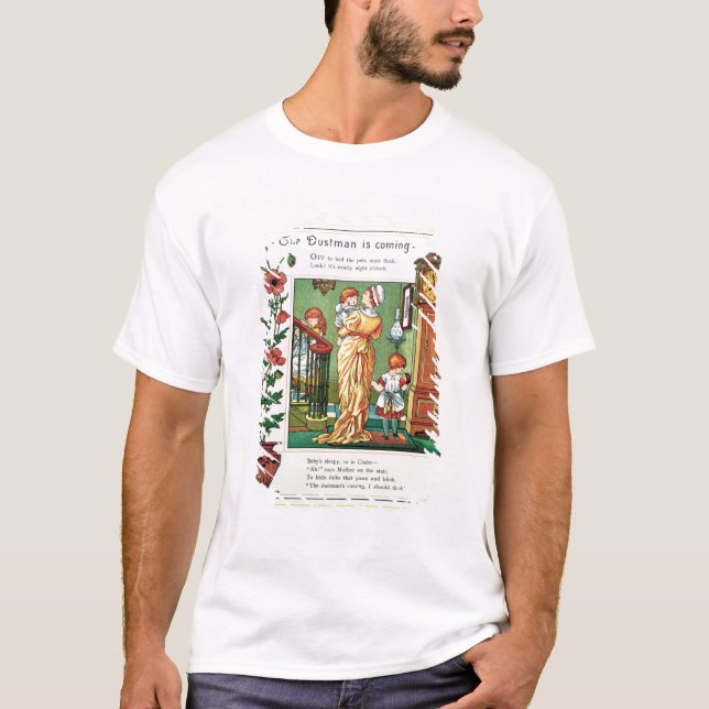 The Dustman is Coming (nursery rhyme illustration) T-Shirt (Front)