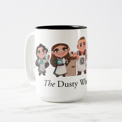 The Dusty Wheel Family Two Tone Mug